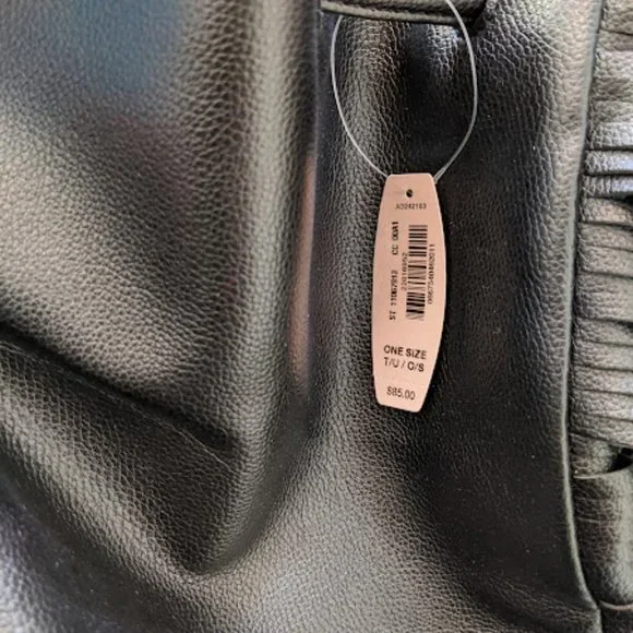 NWT Victoria's Secret Black Fringe Backpack - Picture 6 of 8